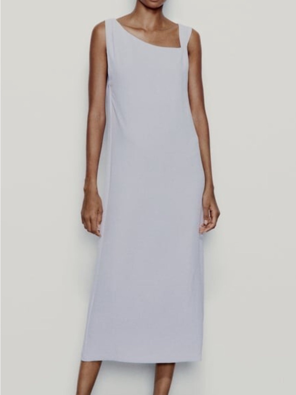 NWT Zara Lavender Sleeveless Midi Dress